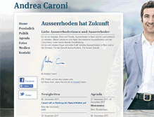 Tablet Screenshot of andrea-caroni.ch